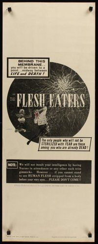 2d153 FLESH EATERS insert '64 behind this membrane, a point between life & death!