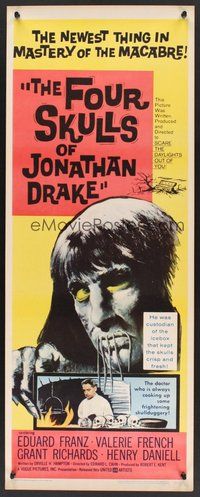2d159 FOUR SKULLS OF JONATHAN DRAKE insert '59 creepy custodian who kept them crisp & fresh!