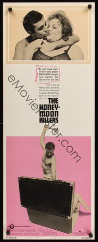 2d195 HONEYMOON KILLERS insert '69 classic anti-romantic image of Shirley Stoler & Tony Lo Bianco!