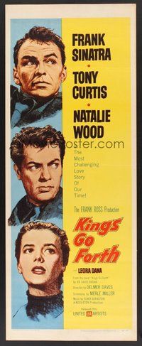 2d231 KINGS GO FORTH insert '58 portraits of Frank Sinatra, Tony Curtis & Natalie Wood!