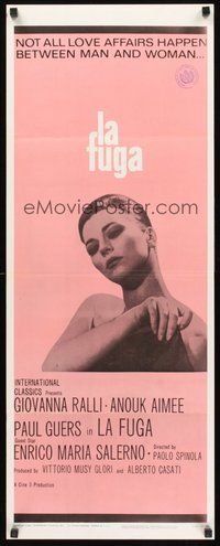 2d235 LA FUGA insert '66 Paola Spinola directed Italian lesbian sex drama, pretty Giovanna Ralli!