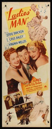 2d236 LADIES' MAN insert '46 Eddie Bracken, Cass Daley & Virginia Welles!