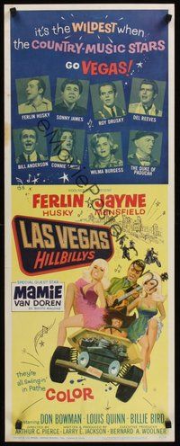2d238 LAS VEGAS HILLBILLYS insert '66 Ferlin Husky with sexy Jayne Mansfield & Mamie Van Doren!