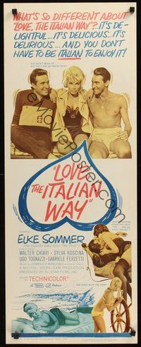 2d258 LOVE THE ITALIAN WAY insert '64 Femmine di Lusso, Elke Sommer, Walter Chiari, Ugo Tognazzi