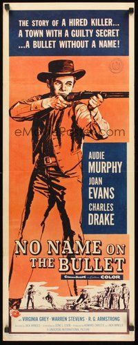2d336 NO NAME ON THE BULLET insert '59 Audie Murphy as strangest killer who ever stalked the West!