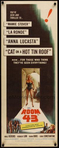 2d369 PASSPORT TO SHAME insert '59 sexy Diana Dors, nothing hidden, sin nor shame, Room 43!