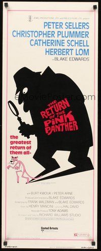 2d426 RETURN OF THE PINK PANTHER insert '75 Peter Sellers as Inspector Jacques Clouseau!