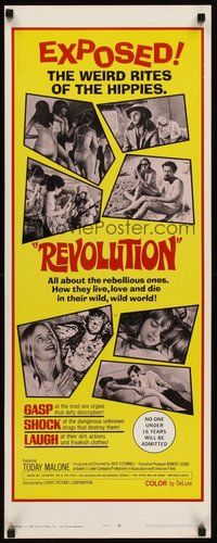 2d430 REVOLUTION insert '68 the biggest hippie revolution the straight-world has ever seen!