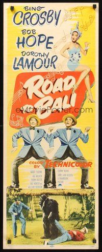 2d447 ROAD TO BALI insert '52 Bing Crosby, Bob Hope & sexy Dorothy Lamour in Indonesia!