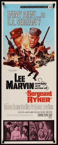 2d493 SERGEANT RYKER insert '68 is Lee Marvin an enemy agent or U.S. sergeant in the Korean War!