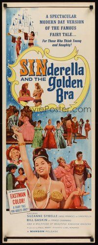 2d523 SINDERELLA & THE GOLDEN BRA insert '64 a version for those who think young and naughty!