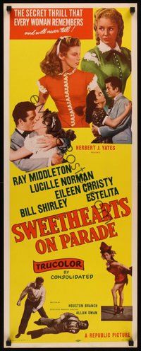 2d593 SWEETHEARTS ON PARADE insert '53 Ray Middleton, Lucille Norman, small town romance!