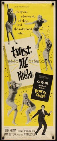 2d676 TWIST ALL NIGHT insert '62 Louis Prima, great images of sexy dancing June Wilkinson!