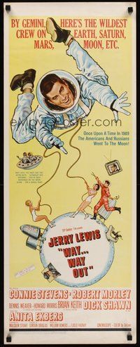 2d727 WAY WAY OUT insert '66 astronaut Jerry Lewis sent to live on the moon in 1989!