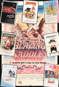 2e006 LOT OF 50 FOLDED ONE-SHEETS '69 - '89 Blazing Saddles, Silver Streak, Spies Like Us & more!