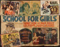 2e063 LOT OF 4 FORMERLY FOLDED HALF-SHEETS '34 - '48 School For Girls, San Francisco R48, Moth