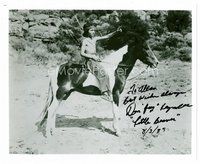 2e252 DON REYNOLDS signed 8x10 REPRO still '89 as Native American Indian boy Little Beaver on horse!