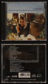 2e295 BREAKFAST AT TIFFANY'S soundtrack CD '88 original motion picture score by Henry Mancini!