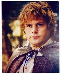 2e285 SEAN ASTIN signed color 8x10 REPRO still '00s portrait as Sam from Lord of the Rings!