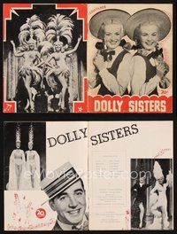 2e345 DOLLY SISTERS Danish program '49 different images of sexy Betty Grable & June Haver!