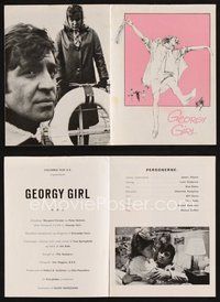 2e348 GEORGY GIRL Danish program '67 Lynn Redgrave, James Mason, Alan Bates, Rampling, different!