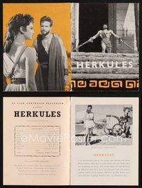 2e350 HERCULES Danish program '59 different images of Steve Reeves & pretty Sylva Koscina!