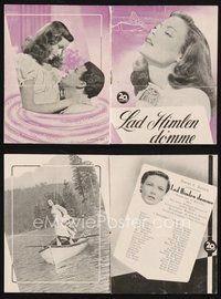 2e353 LEAVE HER TO HEAVEN Danish program '48 different images of sexy Gene Tierney & Cornel Wilde!