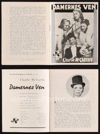 2e354 LETTER OF INTRODUCTION Danish program '39 wonderful different images of Charlie McCarthy!