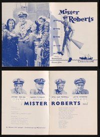 2e357 MISTER ROBERTS Danish program '58 Fonda, Cagney, Powell, Lemmon, John Ford, different images!