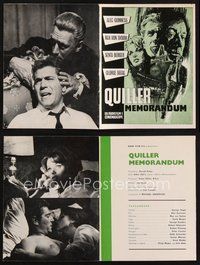 2e361 QUILLER MEMORANDUM Danish program '67 George Segal, Guinness, Von Sydow, Berger, different!