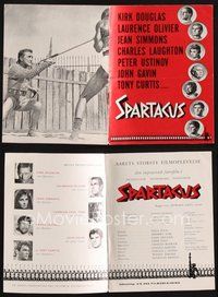 2e365 SPARTACUS Danish program '62 classic Stanley Kubrick & Kirk Douglas epic, different images!