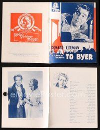 2e366 TALE OF TWO CITIES Danish program '36 Ronald Colman, Charles Dickens, different images & art!