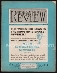 2e099 MICHIGAN FILM REVIEW exhibitor magazine Aug 3, 1929 Fox bucks the trend & makes 34 silents!