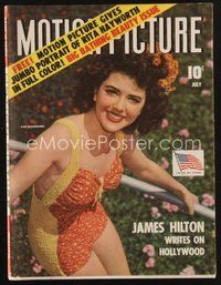 2e117 MOTION PICTURE magazine July 1942 special bathing beauty issue with Rita Hayworth centerfold!