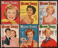 2e031 LOT OF 12 MOVIE STARS MAGAZINES '51 Elizabeth Taylor, Doris Day, Jane Powell & more!