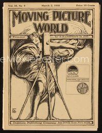 2e085 MOVING PICTURE WORLD exhibitor magazine March 2, 1918 My 4 Years in Germany, House of Hate