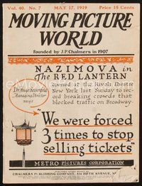 2e092 MOVING PICTURE WORLD exhibitor magazine May 17, 1919 DeMille, Griffith, Hayakawa, Nesbit