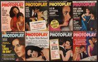 2e045 LOT OF 14 PHOTOPLAY MAGAZINES '63-65 all with great Elizabeth Taylor covers!