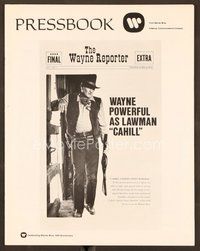 2e147 CAHILL pressbook '73 George Kennedy, classic United States Marshall big John Wayne!