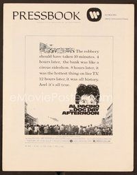 2e152 DOG DAY AFTERNOON pressbook '75 Al Pacino, Sidney Lumet bank robbery crime classic!