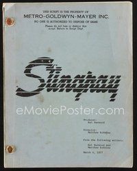 2e202 CORVETTE SUMMER script March 4, 1977, screenplay by Hal Barwood & Matthew Robbins, Stingray!
