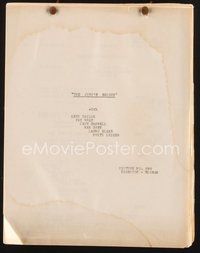 2e221 JURY'S SECRET continuity & dialogue script '38 screenplay by Lester Cole & Newman Levy!