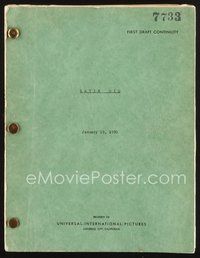 2e224 KATIE DID IT first continuity draft script January 19, 1950, screenplay by Jack Henley!
