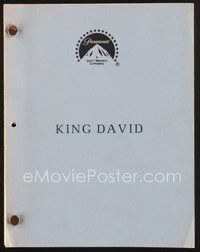 2e225 KING DAVID second draft script March 26, 1982, screenplay by Andrew Birkin!