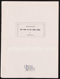 2e228 MAN IN THE IRON MASK revised final shooting script April 4, 1997, screenplay by Wallace