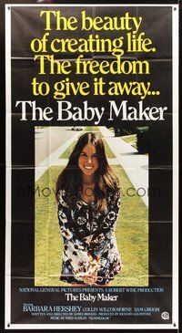 2f384 BABY MAKER int'l 3sh '70 directed by James Bridges, surrogate mom Barbara Hershey!