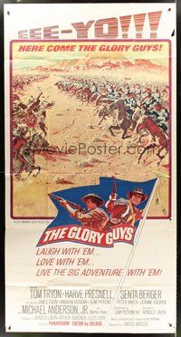 2f511 GLORY GUYS 3sh '65 Sam Peckinpah, riding hell-bent for the big brawl, epic battle art!