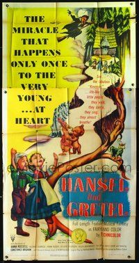 2f526 HANSEL & GRETEL style A 3sh '54 classic fantasy tale acted out by cool Kinemin puppets!