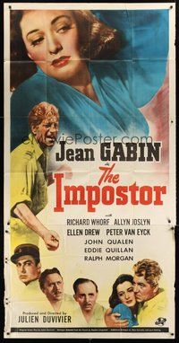 2f556 IMPOSTOR 3sh '44 Jean Gabin has the most violent life, directed by Julien Duvivier!