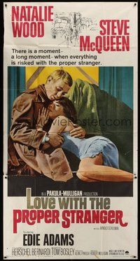 2f606 LOVE WITH THE PROPER STRANGER 3sh '64 romantic close up of Natalie Wood & Steve McQueen!